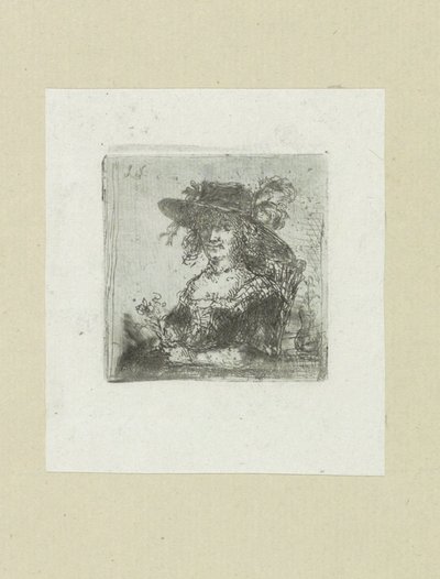 Zittende vrouw çapa ile bir araya geldi Komplet Gravür Çalışması, John Chalon / Oeuvre Complette des Eaux Fortes par Jean Chalon (seri başlığı) by Jan Chalon
