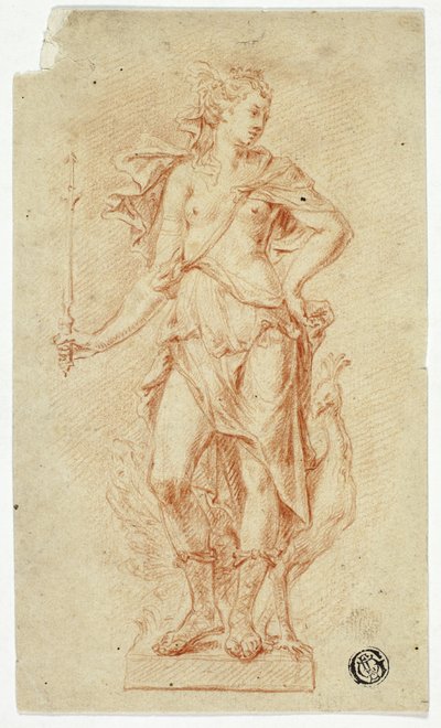 Asa ve tavus kuşu ile Juno heykeli by Jan Claudius de Cock