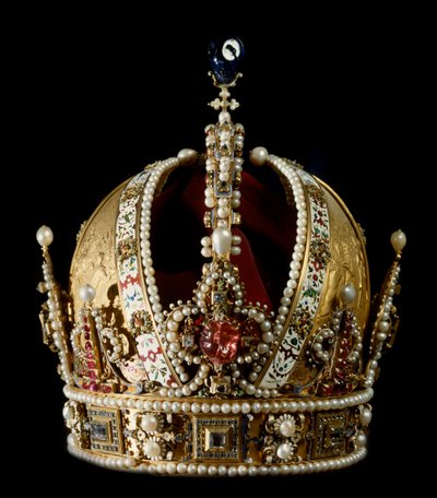 Habsburglu Kutsal İmparatorluk İmparatoru II. Rodolph (1552-1612) tacı. Kuyumcu Jan Vermeyen