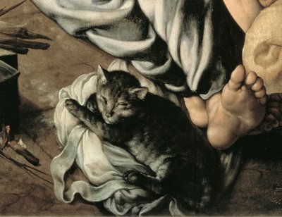 Ateşin Etrafında Kutsal Aile, c.1532-33 (panel) (77334) by Jan Cornelisz Vermeyen