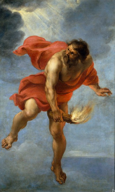 Ateş taşıyan Prometheus, 1637 by Jan Cossiers