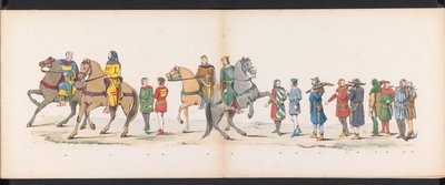 Leiden öğrencilerinin maskeli balosu, 1865 (levha 10) Leiden öğrenci birliğinin üyeleri tarafından 6 Haziran 1865