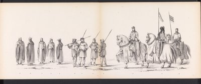 Leiden öğrencilerinin maskeli balosu, 1865 (levha 3) Leiden öğrenci birliğinin üyeleri tarafından 6 Haziran 1865