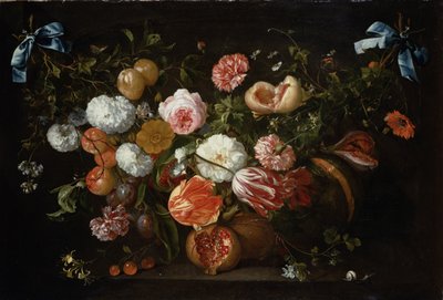 Çiçeklerden Bir Çelenk by Jan Davidsz de Heem