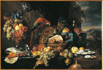 Natürmort (tuval üzerine yağlı boya) by Jan Davidsz de Heem