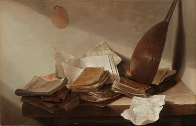 Kitaplarla Natürmort by Jan Davidsz de Heem