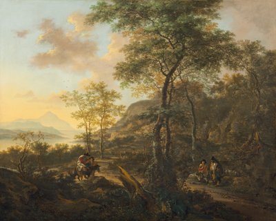 Bir İtalyan Akşam Manzarası, c. 1650. by Jan Dirksz Both