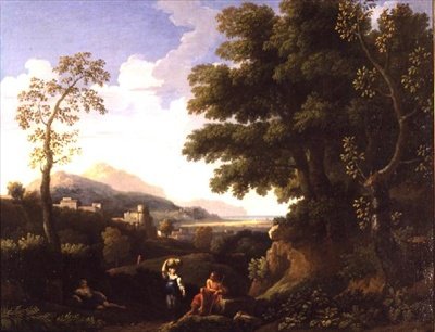 Figürlü Klasik Manzara by Jan Frans van Bloemen
