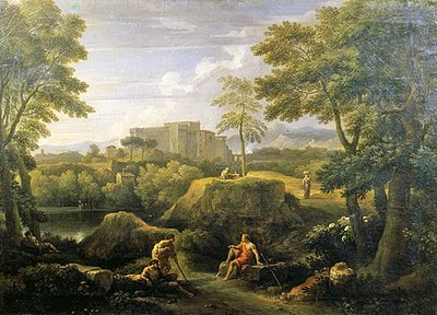 Figürlü manzara (tuval üzerine yağlı boya) by Jan Frans van Bloemen