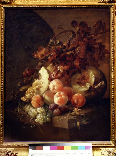 Şeftali ile natürmort. Jan Frans van Son