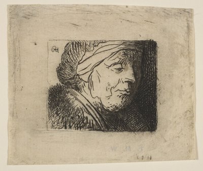 Yaşlı Bir Kadının Başı, 1620-40. by Jan Georg van Vliet