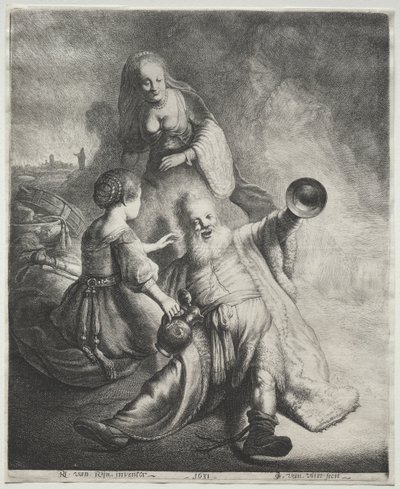 Lût ve Kızları by Jan Georg van Vliet