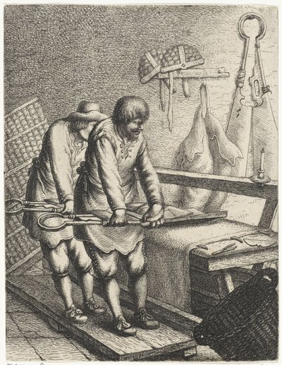 kumaş makasları Meslekler (dizi adı) by Jan Gillisz. van Vliet