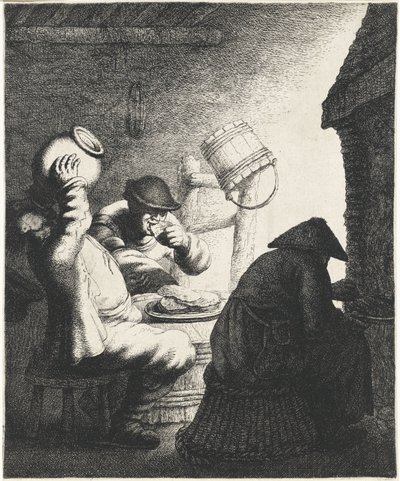 Rakamlar bir iç mekanda krep yiyor Tatmak Beş duyu (dizi adı) by Jan Gillisz. van Vliet
