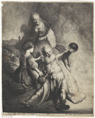 Lût ve kızları by Jan Gillisz. van Vliet