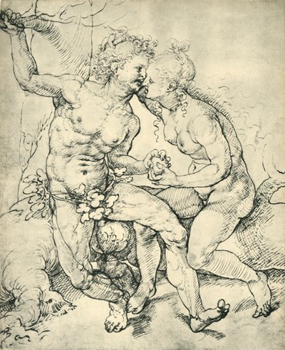 Adem ve Havva, 1520-1525, 1943. by Jan Gossaert