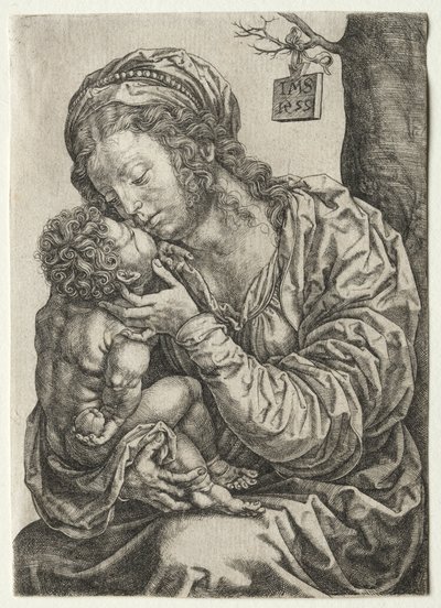 Bir Ağacın Altında Oturan Bakire by Jan Gossaert
