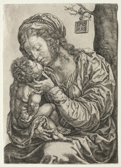 Bir Ağacın Altında Oturan Bakire, 1522. by Jan Gossaert