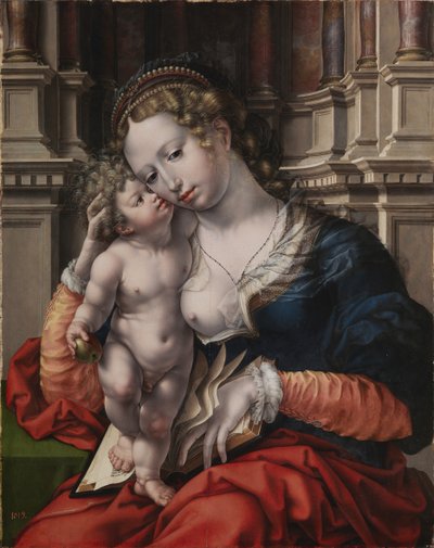 bakire ve çocuk by Jan Gossaert