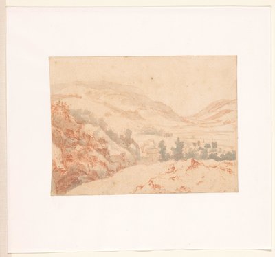 Bir köy manzaralı tepelik manzara by Jan Griffier (I)