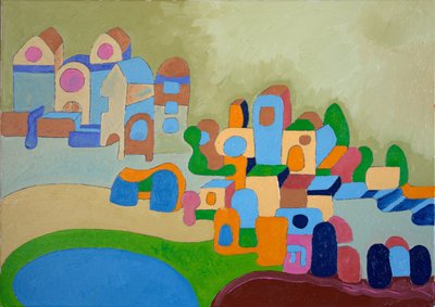 Sanatçılar Kolonisi, 2010 (tuval üzerine yağlı boya) by Jan Groneberg