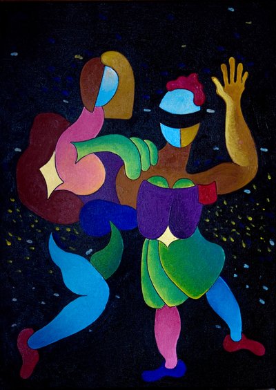 Karnaval, 2007 (tuval üzerine yağlı boya) by Jan Groneberg