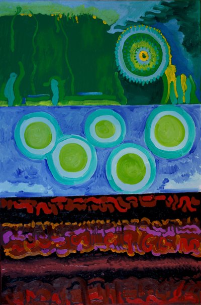 Kod, 2009 (tuval üzerine yağlı boya) by Jan Groneberg