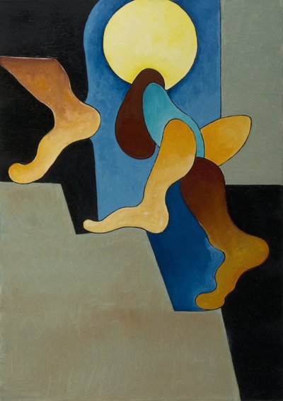 O Adımları Duymuyor musun, 2008 (tuval üzerine yağlı boya) by Jan Groneberg