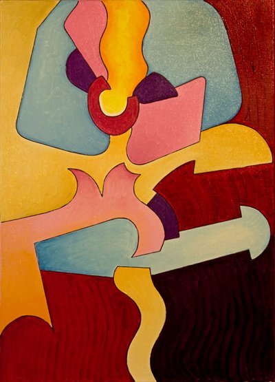 Fransız Can-Can, 2007 (tuval üzerine yağlı boya) by Jan Groneberg