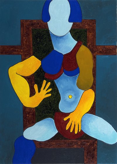 Pahalı Bikinili Kız, 2007b (tuval üzerine yağlı boya) by Jan Groneberg