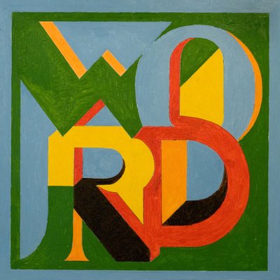 Sadece Bir Kelime, 2006 (tahta üzerine yağlı boya) by Jan Groneberg