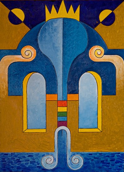 Gelin, 2006 (tahta üzerine yağlı boya) by Jan Groneberg
