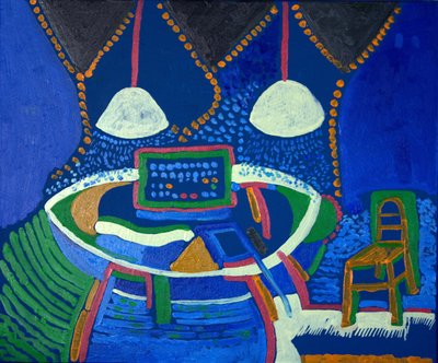 İnek İmparatorluğu, 2009 (tuval üzerine yağlı boya) by Jan Groneberg