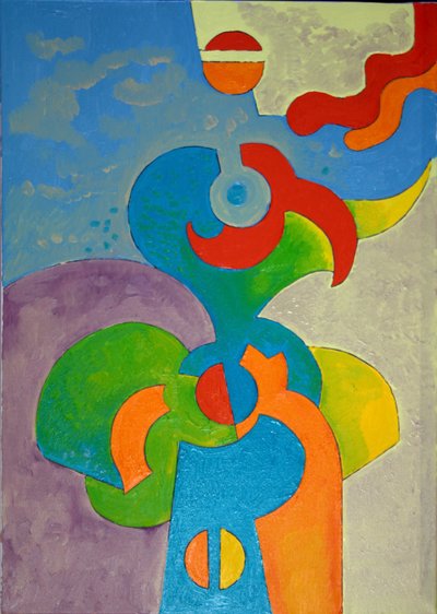 Bu bir Papağan değil, 2009 (tuval üzerine yağlı boya) by Jan Groneberg