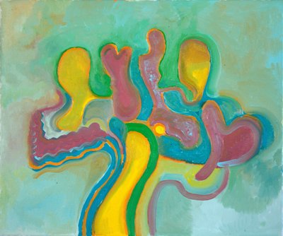 Üç Arkadaş uzun bir aradan sonra yeniden bir araya geliyor, 2009 (tuval üzerine yağlı boya) by Jan Groneberg
