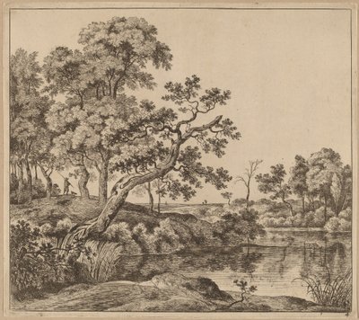 Bükülmüş Ağaçlı Manzara by Jan Hackaert