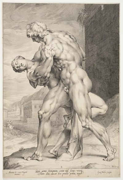 Bir Sabine Kadınını Kaçıran Bir Romalı by Jan Harmensz. Muller