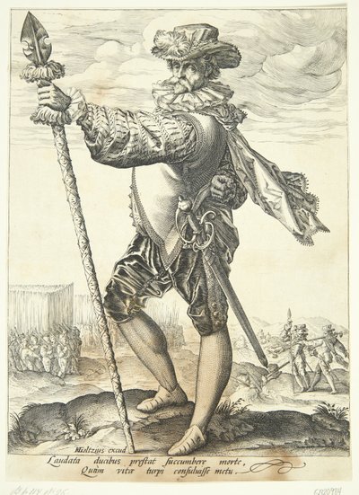Mızraklı bir memur by Jan Harmensz. Muller