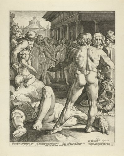 Odysseus ve Irus arasındaki savaş by Jan Harmensz. Muller