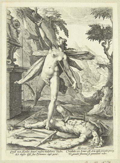 Piramus ve Thisbe by Jan Harmensz. Muller
