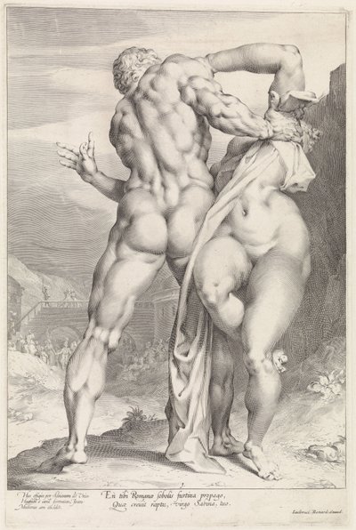 Bir Sabine kadınının soygunu, arka görüş Bir Sabine Kadınının Soygunu (dizi adı) by Jan Harmensz. Muller