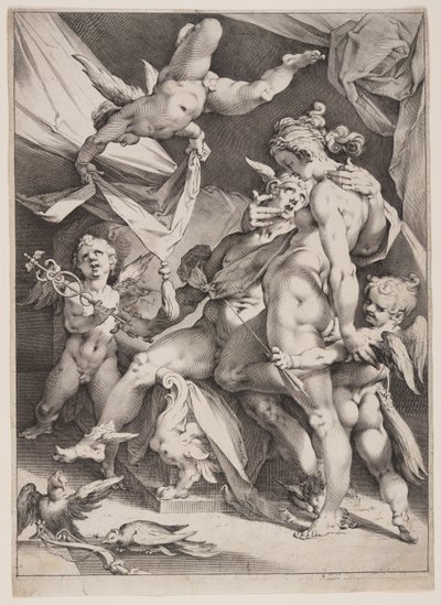 Venüs ve Merkür by Jan Harmensz. Muller
