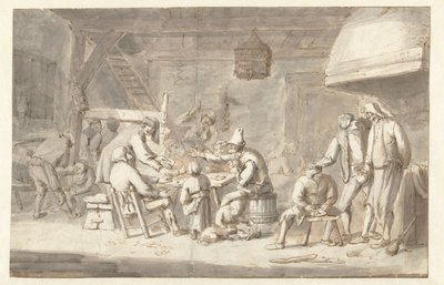 Kart Oyuncular ile Inn Sahnesi by Jan Havicksz. Steen