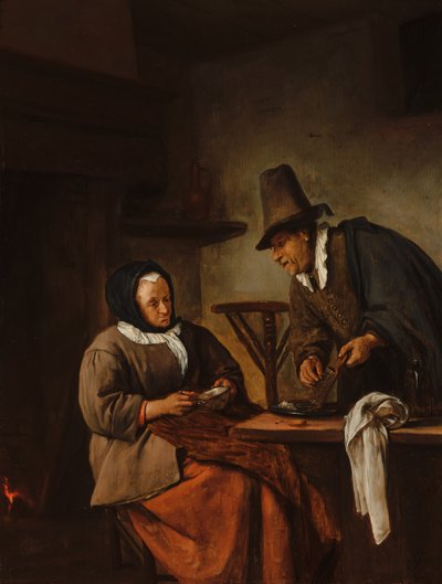 "Caudle Yapıcılar", c. 1665-70 by Jan Havicksz. Steen