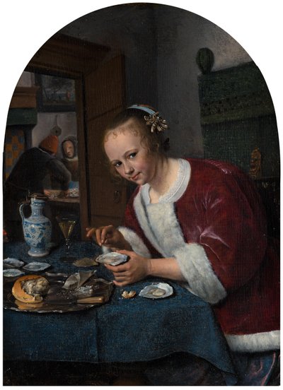 İstiridye Yiyen Kız, c.1658-1660 by Jan Havickszoon Steen