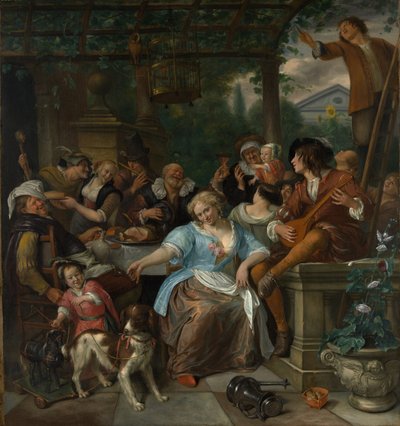 Bir Terasta Neşeli Şirket, c.1673-5 by Jan Havickszoon Steen
