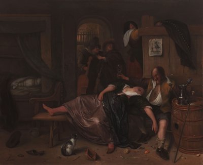 Sarhoş Çift, c.1655-65 by Jan Havickszoon Steen