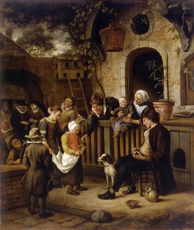 Küçük sadaka toplayıcısı by Jan Havickszoon Steen