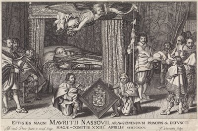 Paradebed van Prins Maurits, 1625 Orange & c prensi büyük Maurice Nassouius