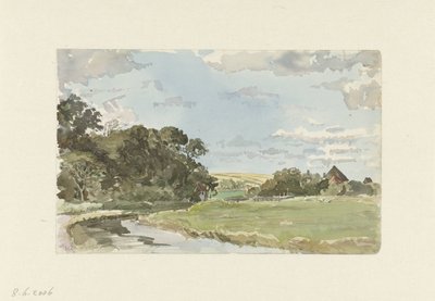Texel üzerinde manzara by Jan Hoynck van Papendrecht
